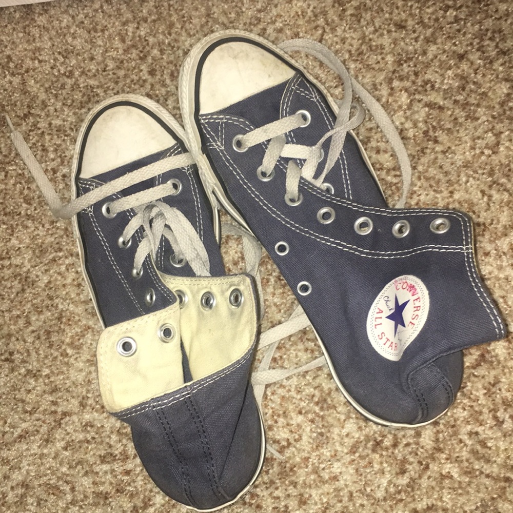 High top converse navy